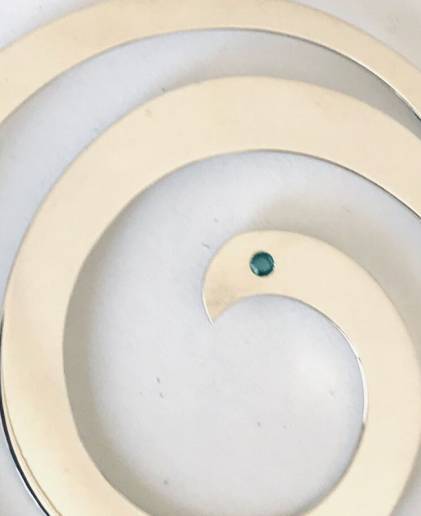 Ciondolo - Spirale con Smeraldo